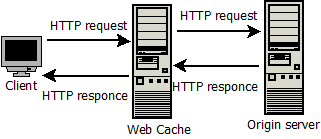 FIGURE 2.3: WEB CACHE IN HTTP