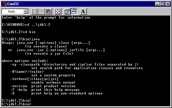 A command-line Java interpreter